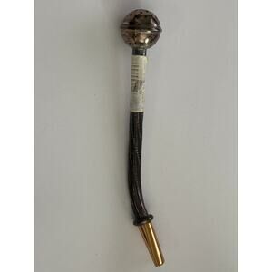 Vtg Argentina Industrial Bombilla Yerba Mate Straw 18k Gold Plated Tip 7.5”